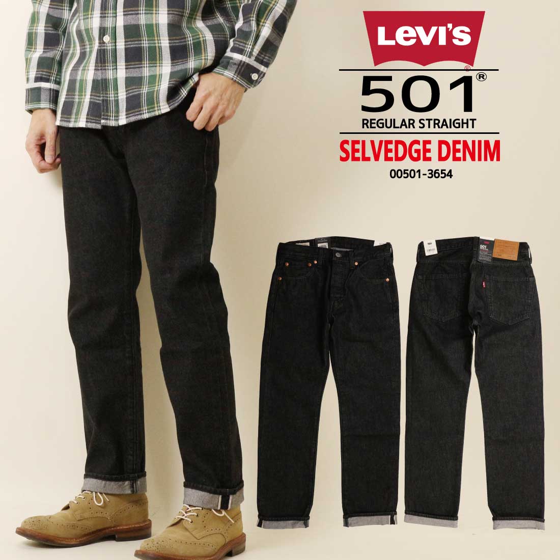 Levi's（リーバイス） 501 ジーンズ ボタンフライ レギュラー