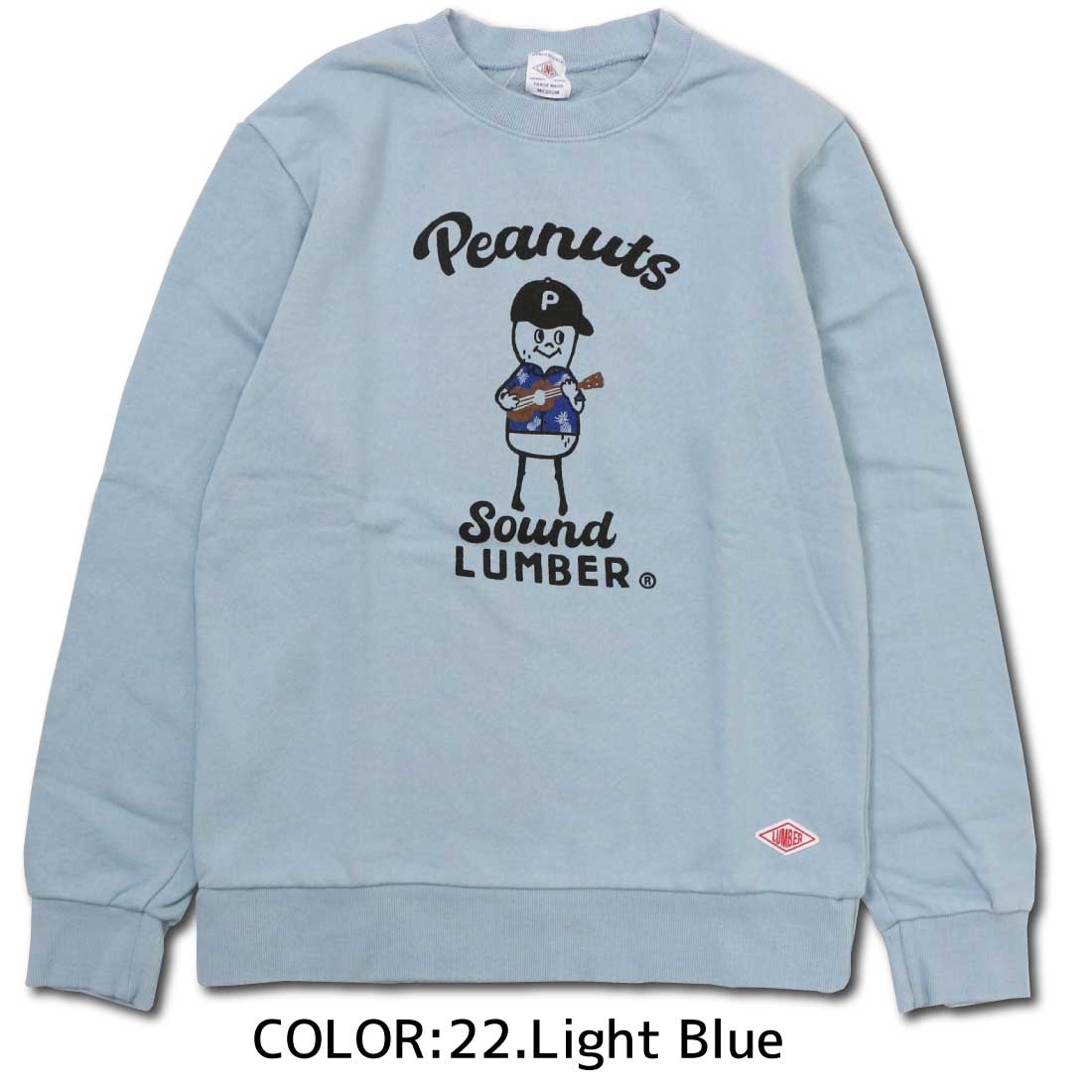 LUMBER ランバー 長袖 スウェット トレーナー 243553 PEANUTS