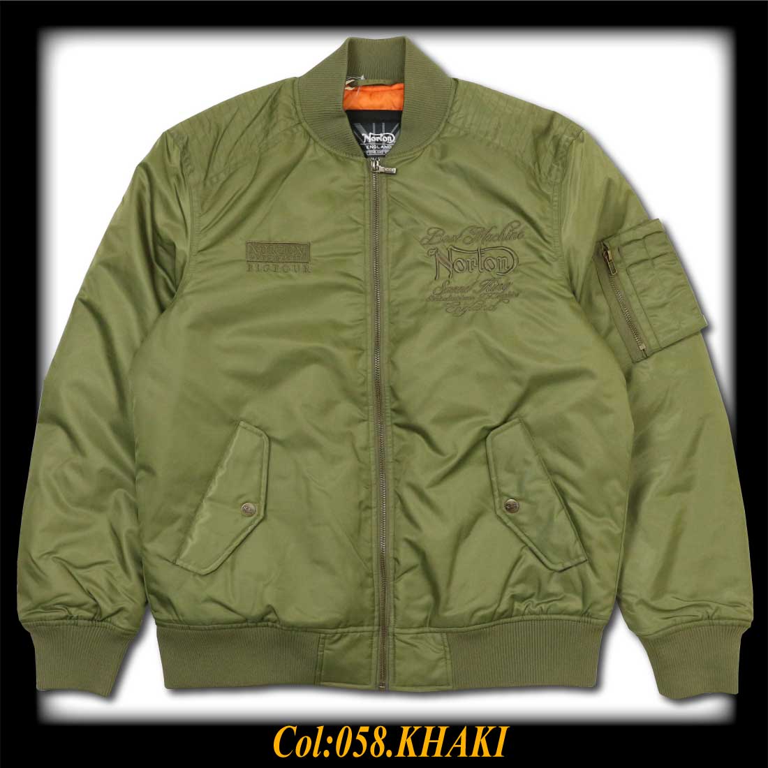ノートン Norton 服 長袖 MA-1 アウター ジャケット 243N1706B