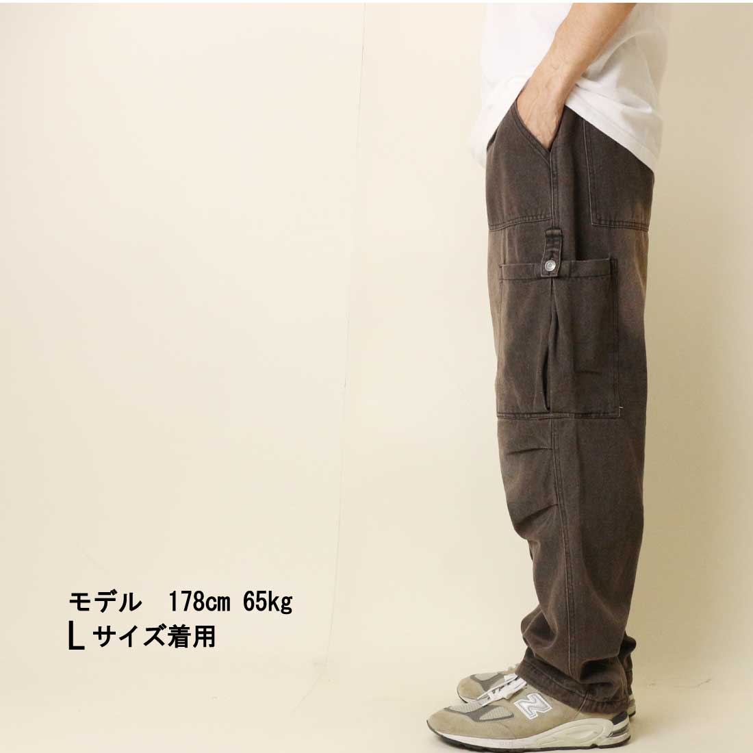 A.T.C in the attic デニムパンツ 252-2971 オーバーダイ カーゴパンツ