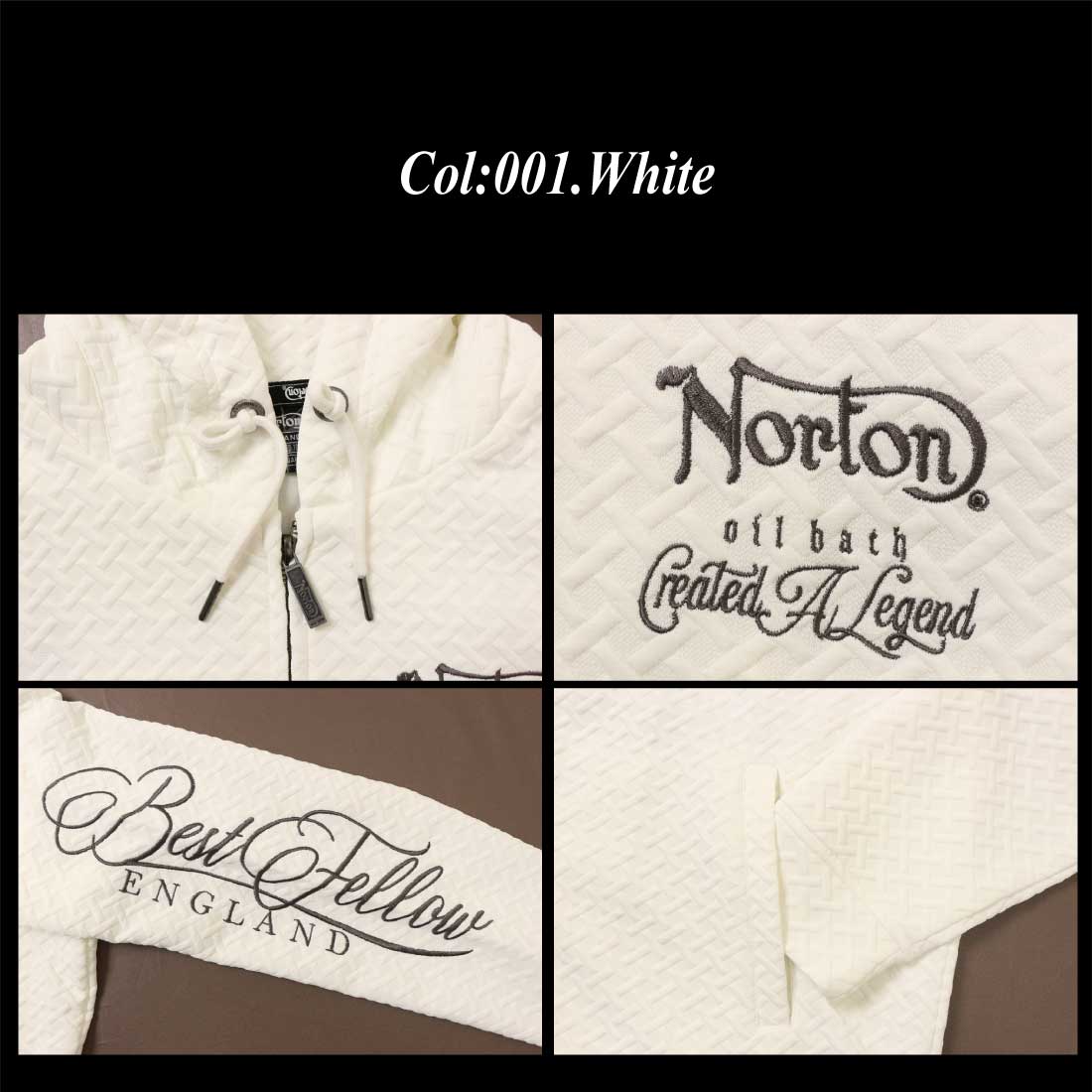 ノートン（NORTON） 服 長袖 パーカー 253N1308B クロス ジャガード