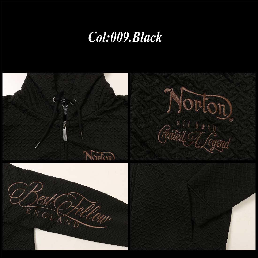 ノートン（NORTON） 服 長袖 パーカー 253N1308B クロス ジャガード