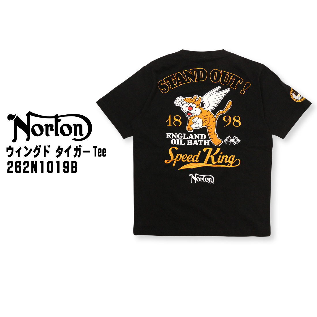 ノートン（NORTON） 服 半袖 Tシャツ 262N1019B ウィングド タイガー