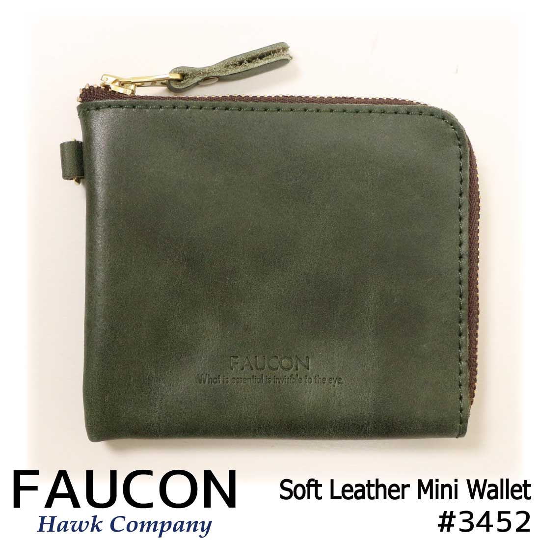 メール便発送 HawkCompany FAUCON 財布 3452 コンパクトレザーマルチウォレット...