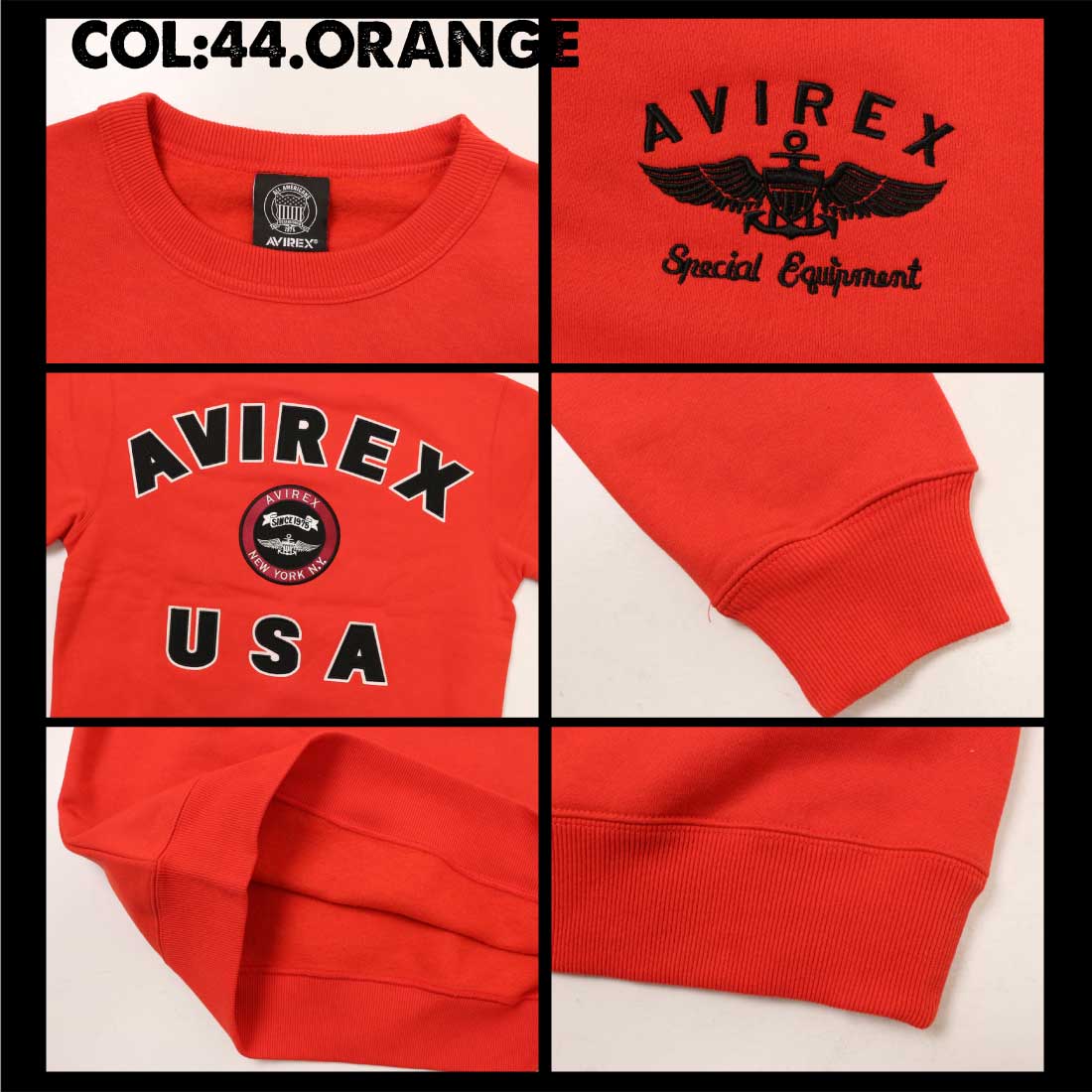 AVIREX（アヴィレックス） アビレックス 長袖 スウェット トレーナー