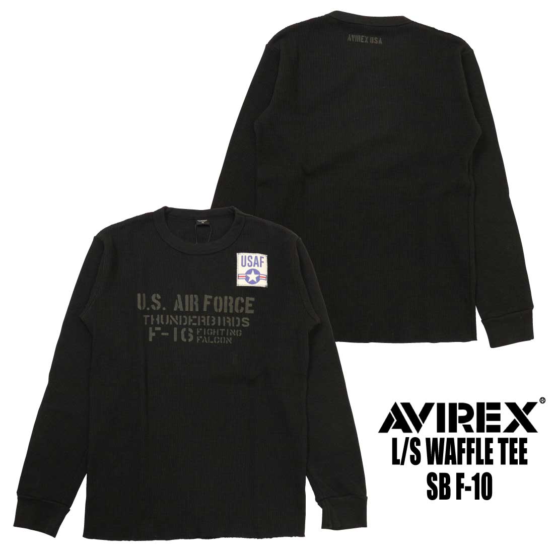AVIREX 20%OFF アヴィレックス アビレックス 長袖 ワッフルT
