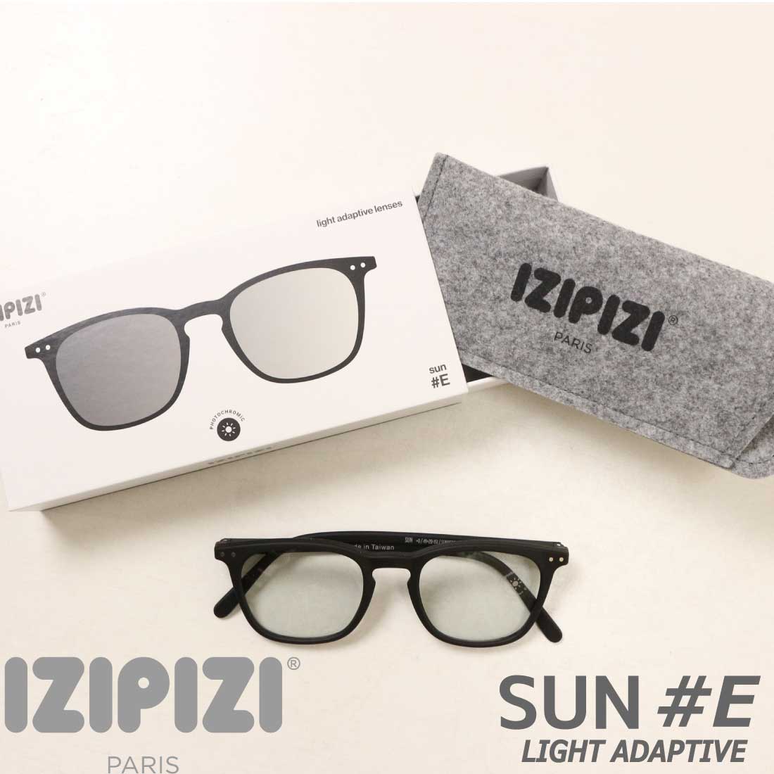 IZIPIZI 調光サングラス　SUN LIGHT ADAPTIVE #E IZIPIZI（イジピジ） サングラス SUN LIGHT ADAPTIVE #E 調光レンズ