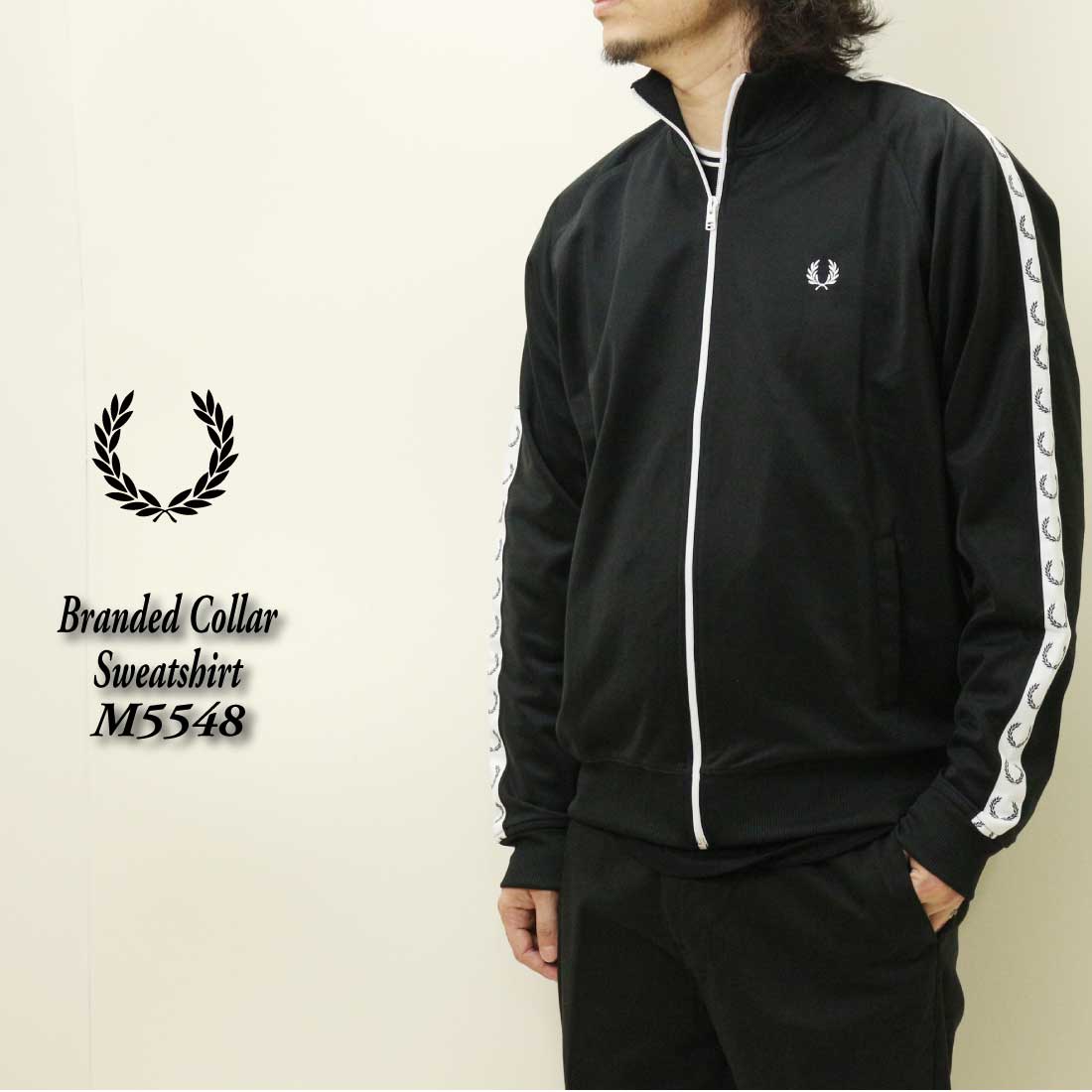 FRED PERRY フレッドペリー 長袖 ジャージ Taped Track Jacket J462...