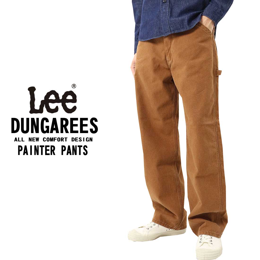 LEE リー LM7288 ワークパンツ ペインターパンツ ジーンズ デニム ルーズ DUNGAREES ベストセラー ワイドシルエット ダンガリーズ ユニセックス｜k-aiya｜05