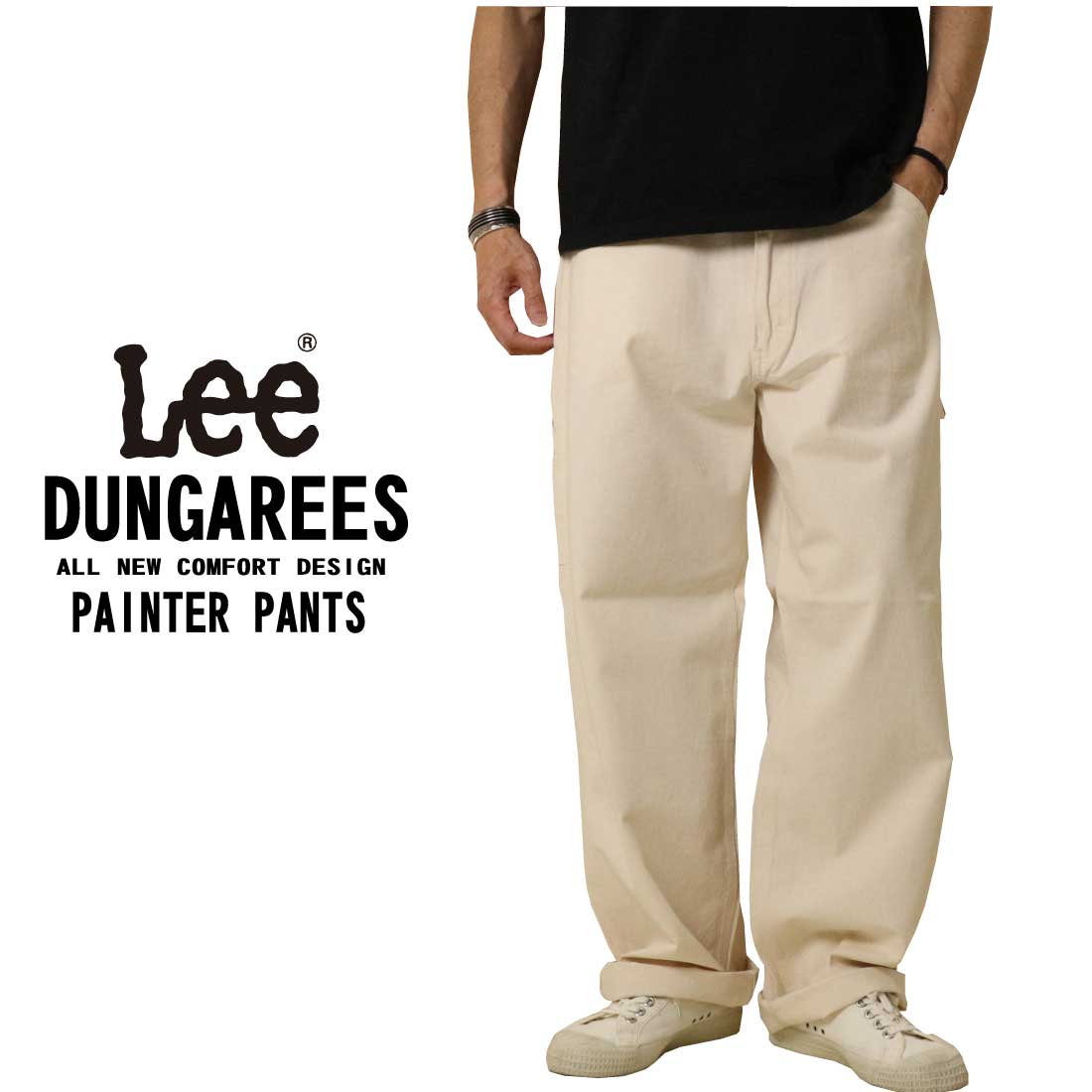 LEE リー LM7288 ワークパンツ ペインターパンツ ジーンズ デニム ルーズ DUNGAREES ベストセラー ワイドシルエット ダンガリーズ  ユニセックス