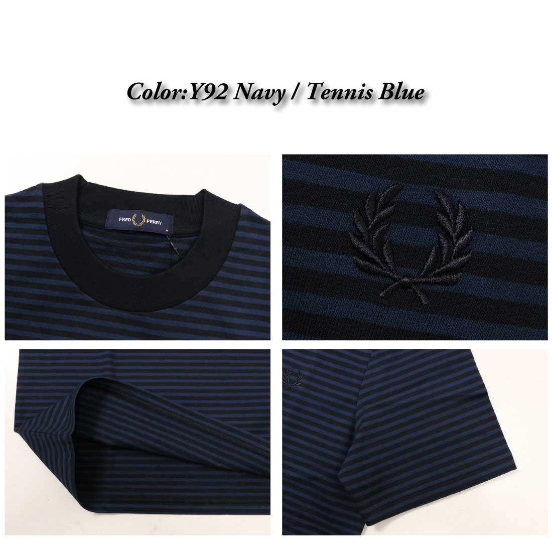 FRED PERRY フレッドペリー 半袖 Tシャツ Fine Stripe T-Shirt