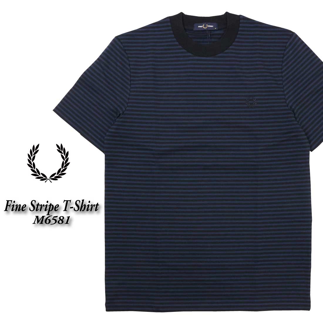 FRED PERRY フレッドペリー 半袖 Tシャツ Fine Stripe T-Shirt