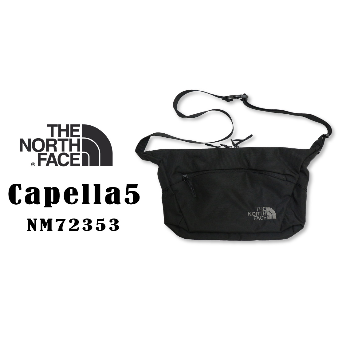THE NORTH FACE ザ ノースフェイス Capella 5 カペラ5 NM72353 ショルダーバッグ 国内正規販売店 アウトドア 5L容量  K ブラック