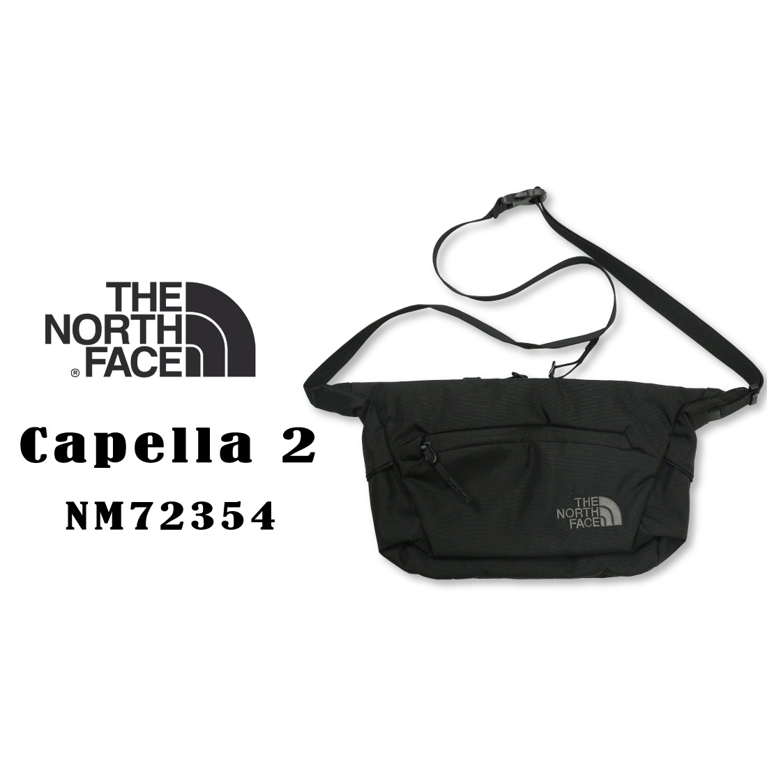 THE NORTH FACE ザ ノースフェイス Capella2 カペラ2 NM72354 ショルダーバッグ 国内正規販売店 アウトドア 2L容量  K ブラック