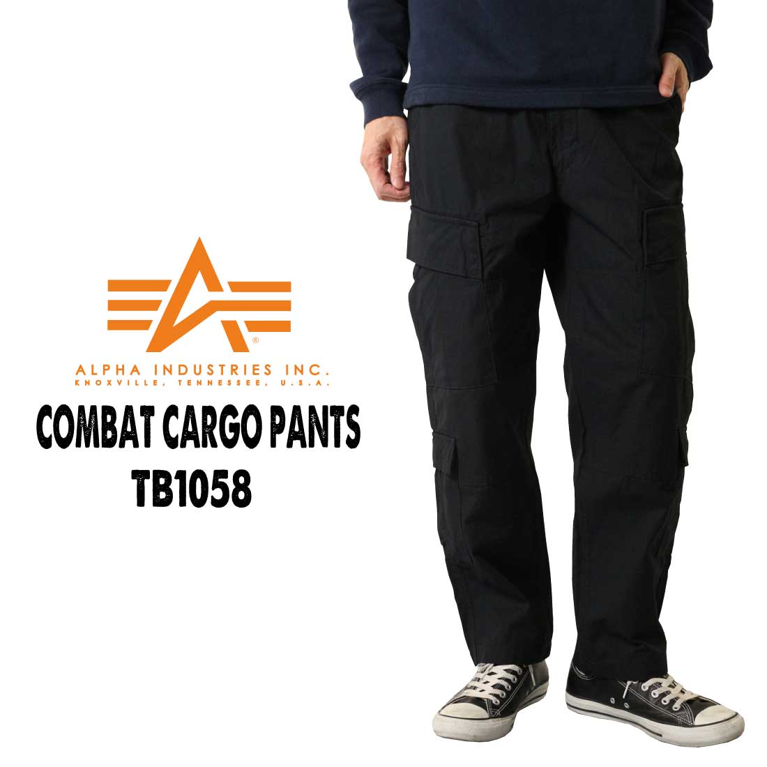 EPTM ALPHA カーゴパンツ Black Grey Tan 送料込み ALPHA(アルファ)コンバットカーゴパンツ（ロングパンツ