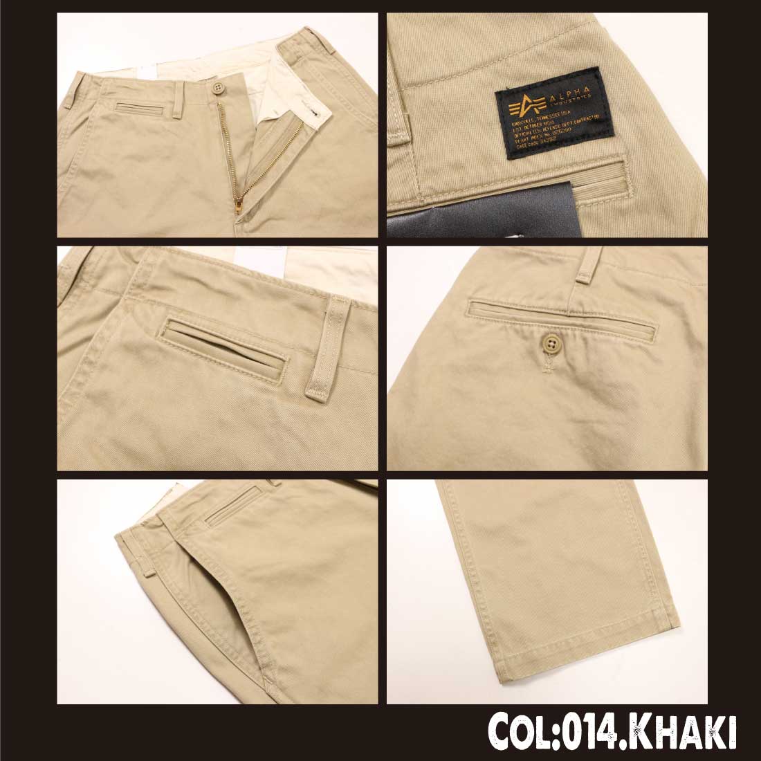 ALPHA INDUSTRIES アルファ インダストリーズ OFFICERS CHINO TROUSERS