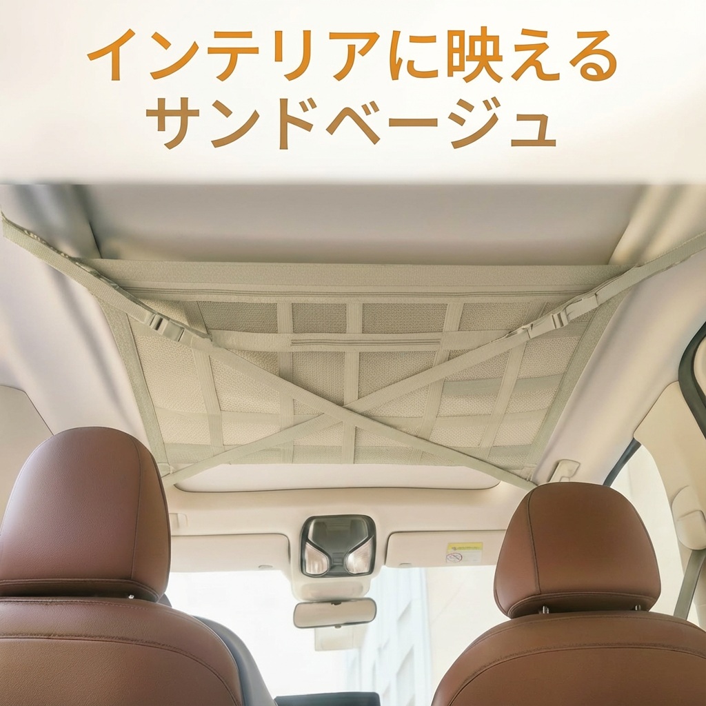 車 天井 収納 ネット 車用品 カー用品 便利グッズ 車中泊 ルーフ