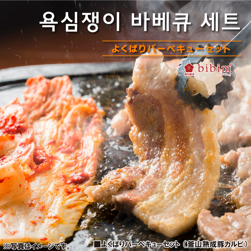 韓国料理 通販 バーベキュー セット 豚カルビ サムギョプサル チュクミ