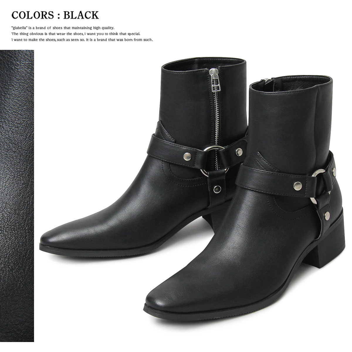 ZARA メンズ ハーネスブーツ リングブーツ ハイブランド ヒール モード 12085420800-a2.jpg?ts=
