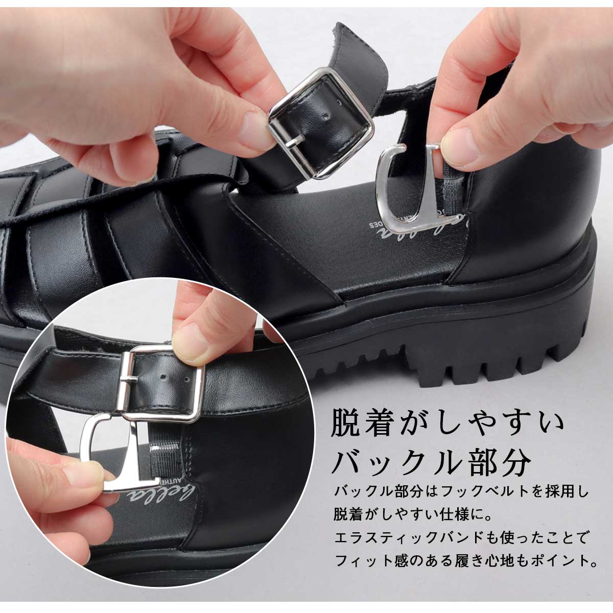 NEW【Alexander Wang】ローファー風 厚底 レザー グルカサンダル NEW【Alexander Wang】ローファー風 厚底 レザー グルカサンダル