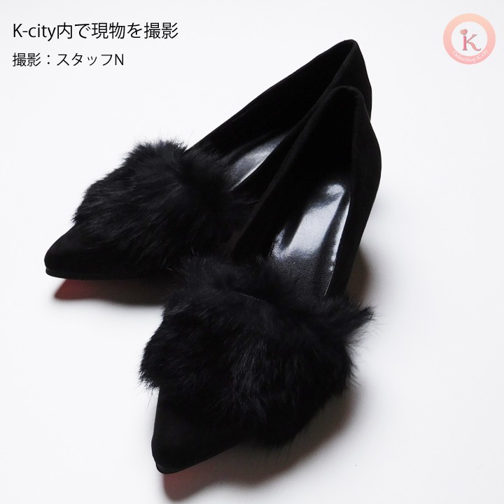 ファーパンプス ファー パンプス ポインテッドトゥ チャンキー ファーパンプス ファー パンプス ポインテッドトゥ チャンキー