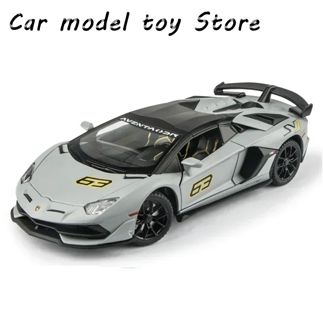 1:24ランボルギーニアヴェンタドールSVJ 63合金カーモデルダイ