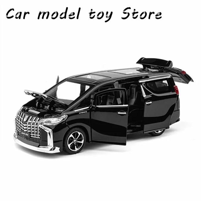 トヨタ アルファード MPV ダイキャストモデルカー – 開閉式ドア＆フード、 並行輸入品】 1/18トヨタアルファードMPV合金カーモデルダイ