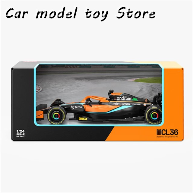 ビッグサイズ1:24 F1 MCL36 #4 LANDO NORRISレーシングカー