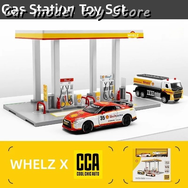 1:64 ガソリンスタンドモデル GULF / SHELL SENCE MINIAUTO