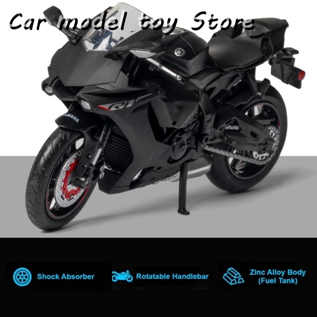 RMZ City 2023 Yamaha YZF-R1 1:12スケール 1/12 YAMAHA YZF-R1M Toy Motorcycle RMZ City Diecast Metal