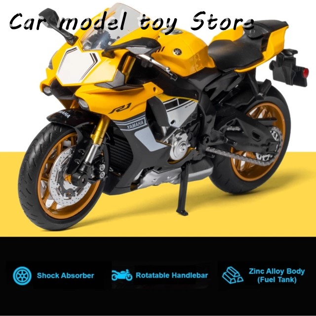 RMZ City 2023 Yamaha YZF-R1 1:12スケール 1/12 YAMAHA YZF-R1M Toy Motorcycle RMZ City Diecast Metal