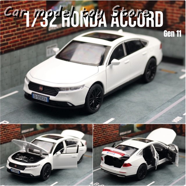 SCX ホンダアコード ミニカー 1/32 スケール HONDA アコード CY2 1/32 ミニカー 全2色 ライト点灯 エンジン