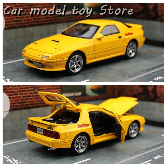 Mazda RX-7 ミニカー 4台セット 1/8スケール 並行輸入品】 1/32 マツダ RX7 イニシャルD ミニチュア ダイ