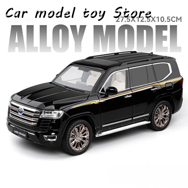 1/18 トヨタ ランドクルーザー LC300 SUV 合金モデルカー ダイキャスト 金属鋳造 サウンド＆ライト機能付き 乗り物