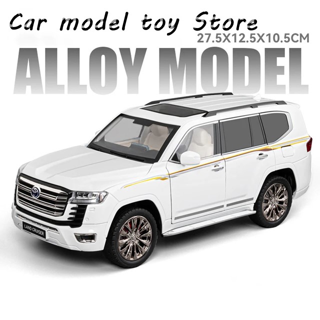 1/18 トヨタ ランドクルーザー LC300 SUV 合金モデルカー ダイキャスト 金属鋳造 サウンド＆ライト機能付き 乗り物