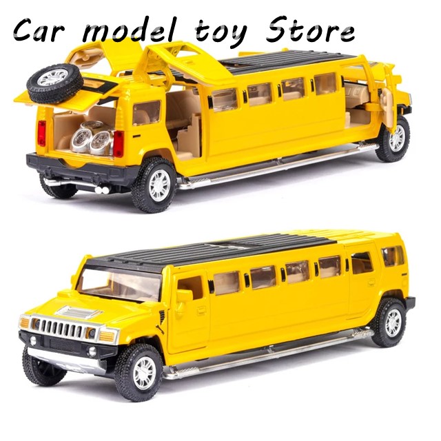 ミニカー　ハマー　ダイキャスト DUBCITYダイキャストミニカー 1/24サイズ 2003HUMMER H2 ブルー