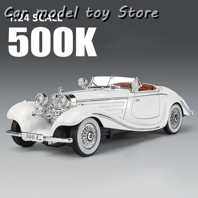 1:24 メルセデス ベンツ 500K クラシックカー 合金モデルカー