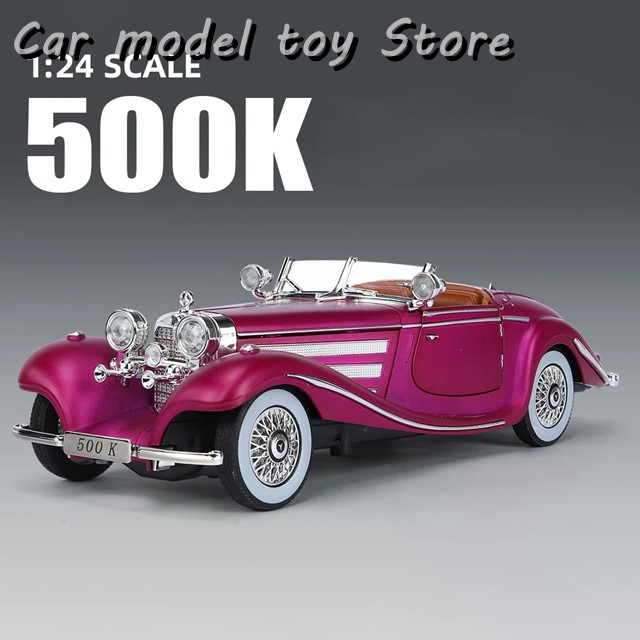 1:24 メルセデス ベンツ 500K クラシックカー 合金モデルカー