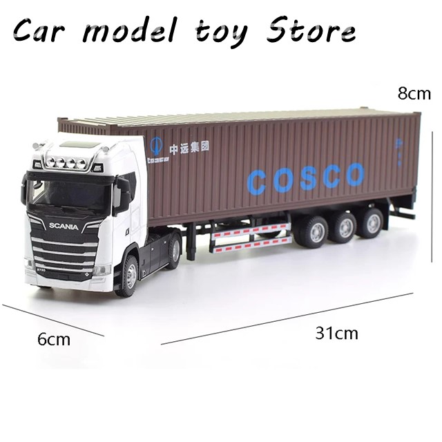 1:50 SCANIA ダイキャスト金属モデル コンテナトラック