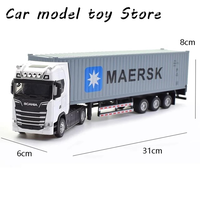 スカニア トラックと青いトレーラー1/50 並行輸入品】 1:50 SCANIA ダイキャスト金属モデル コンテナ