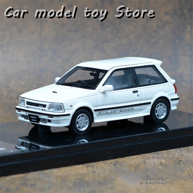 DISM TOYOTA STARLET TURBO 1/43 ミニカー Dism 1:43 Toyota Starlet Turbo-S Year 1986 black 75203 model