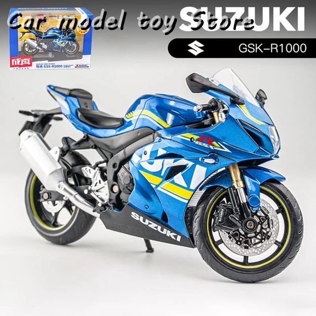 Suzuki GSX R1000 Blue 1:12 MSZ licensed diecast scale model