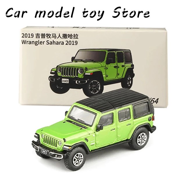 1:64 ラングラー サハラ 2019 SUV 合金カーモデル ダイキャスト