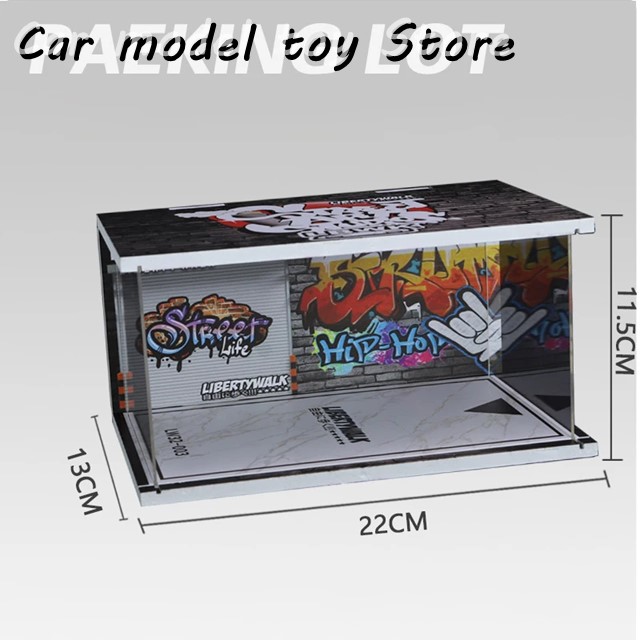 kazu・オーダー品・1/43パドック・ディスプレーBOX / ジオラマ ミニカー専用ジオラマ：1/43 ディスプレイケース（ガレージ