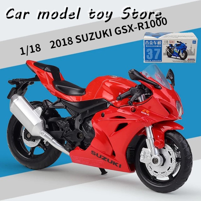 1/18 スズキ GSX-R1000 合金ダイキャストバイクモデル乗り物