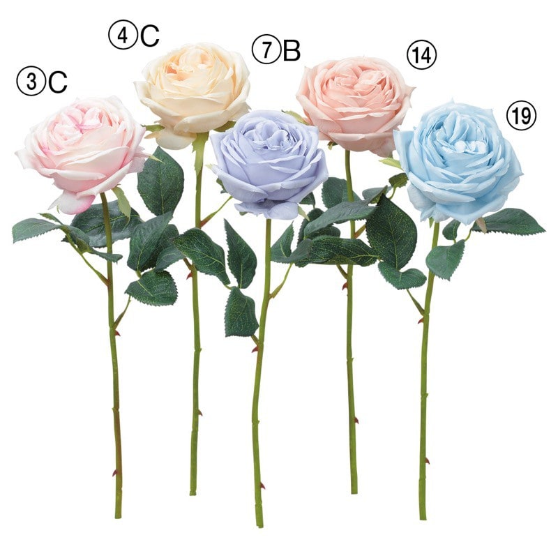 神戸花物語 asca ローズ バラ 薔薇 花材 造花 A-34141 : フェイク