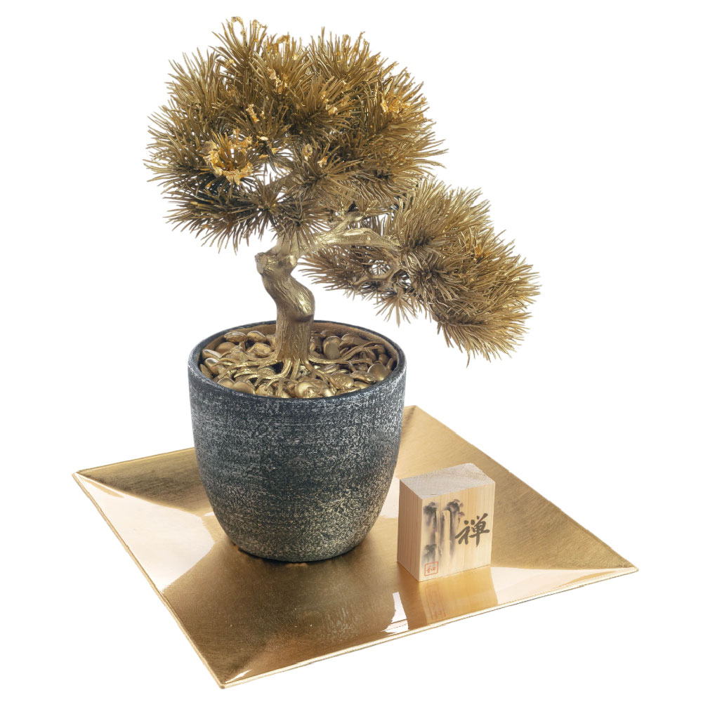 神戸花物語 フェイクグリーン 盆栽 造花 金運 縁起物 和モダン 和風