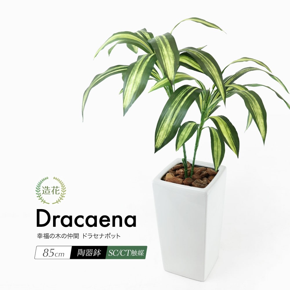 ドラセナ 幸福の木 フェイクグリーン - 観葉植物