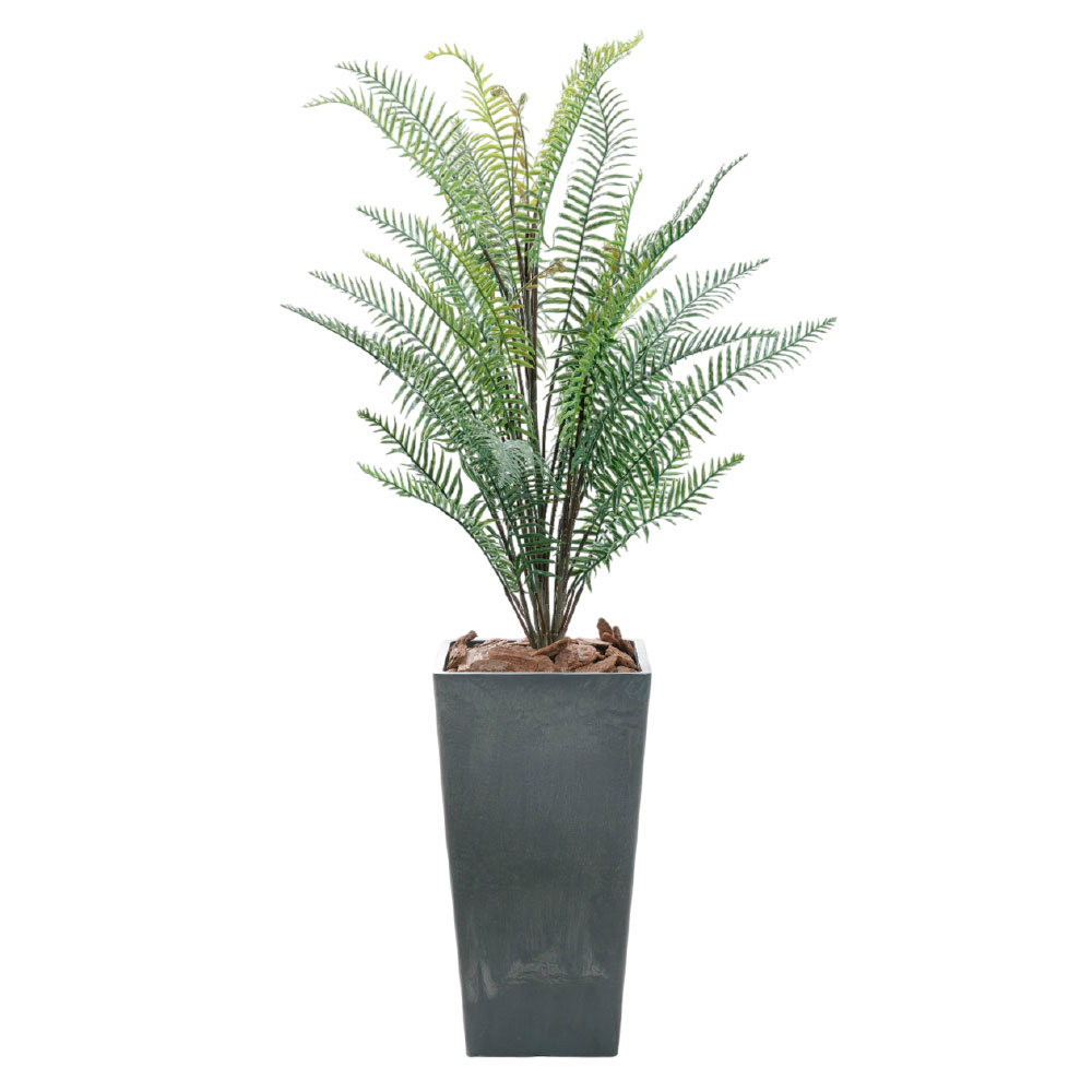 フェイクグリーン 観葉植物 人工 大型 光触媒 消臭 造花 おしゃれ リビング 大きい CT触媒 リアル インテリア 北欧 ナチュラル / ソードファーン 樹脂鉢L 120cm_2