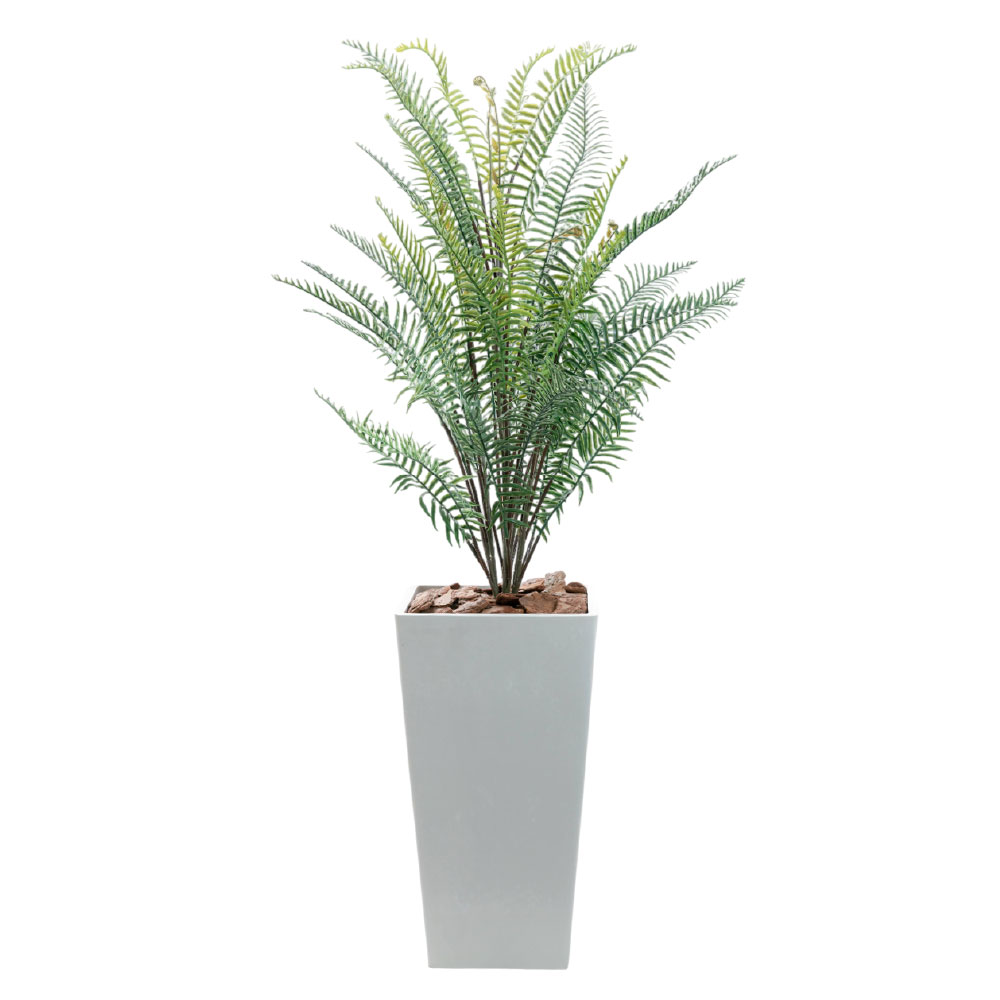 フェイクグリーン 観葉植物 人工 大型 光触媒 消臭 造花 おしゃれ リビング 大きい CT触媒 リアル インテリア 北欧 ナチュラル / ソードファーン 樹脂鉢L 120cm_1